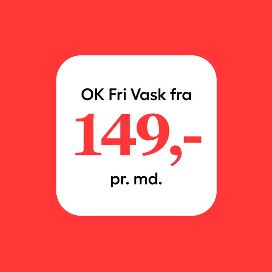 Køb OK Fri Vask fra 149 kr.