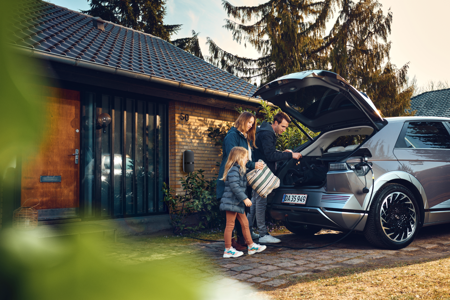 Home charging station for electric vehicles